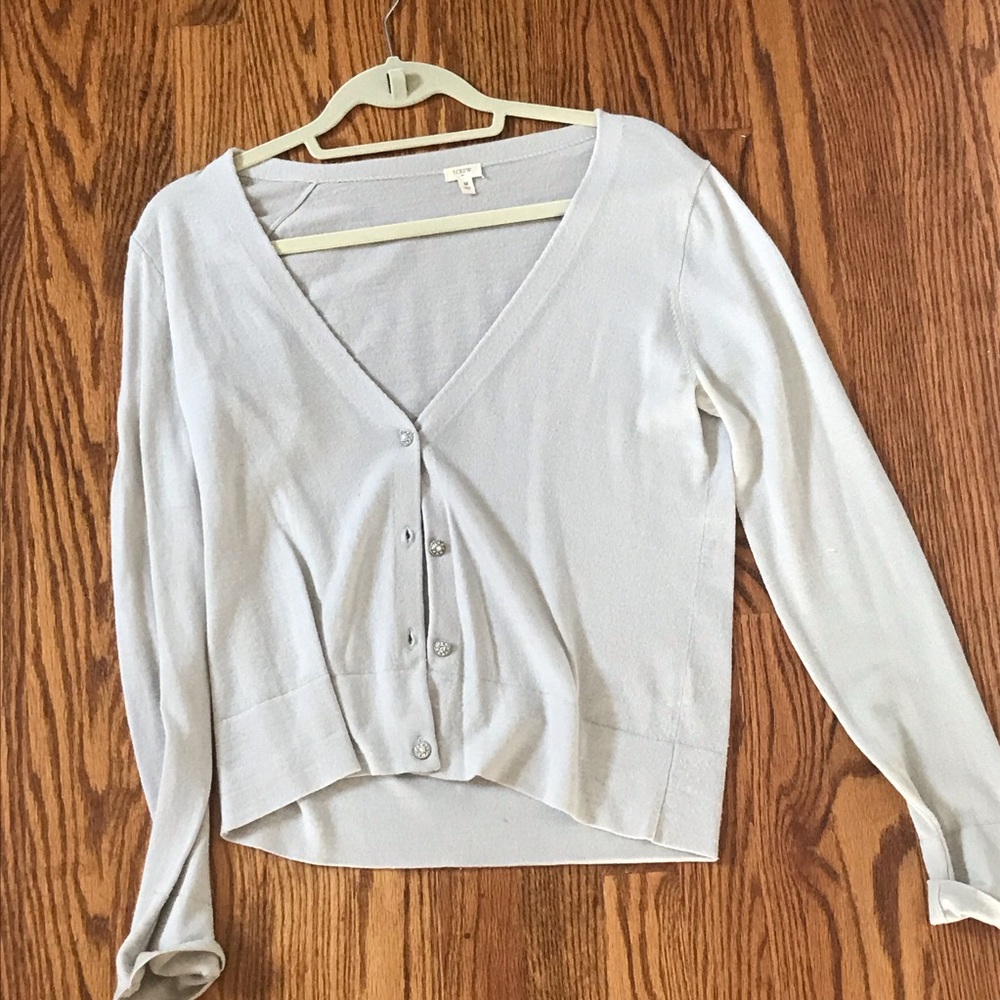 J. Crew Jewel Button Merino Wool Cardigan, Medium